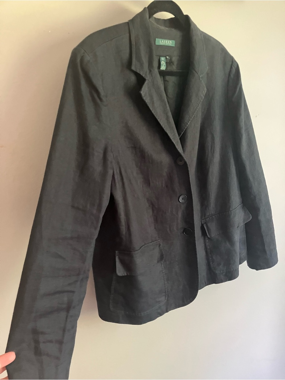 Ralph Lauren navy Linen Blazer Jacket
